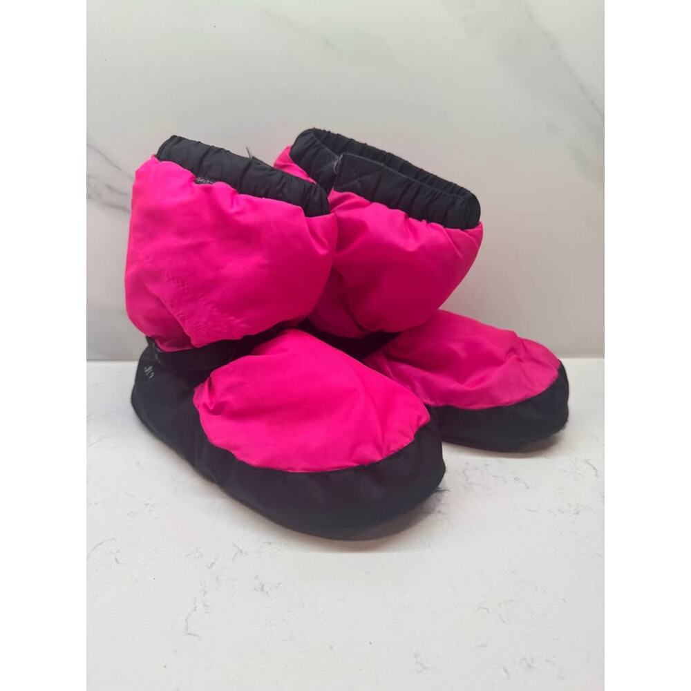Bloch Kids Fuchsia and Black Slippers
